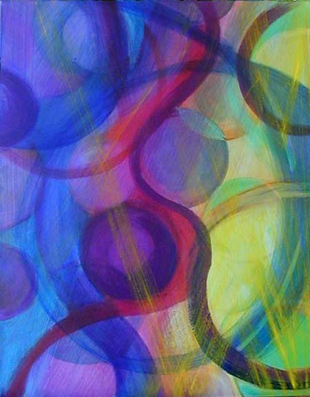 No More Jumping Through Hoops Abstract Painting