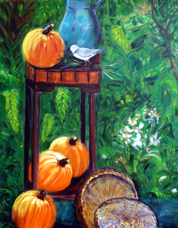 Pumpkins Still Life Painting